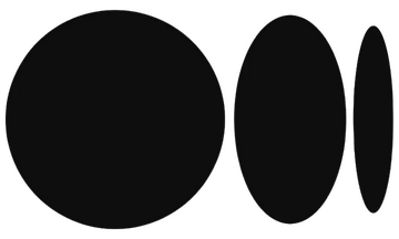 Logo icon for Medium, showing three bold black shapes: a circle, an oval, and a vertical capsule.
